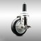 Service Caster 4 Inch 316SS Black Polyurethane Swivel 1-1/8 Inch Expanding Stem Caster Brake SCC-SS316EX20S414-PPUB-BLK-TLB-118 - alternate 3